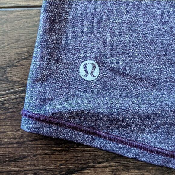 $5 Item! Lululemon Size 4 2013 2-In-Run Heathered Deep Zinfandel Athletic Tank - Picture 10 of 12
